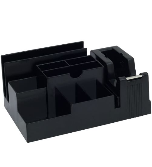 Picture of DESK ORGANISER TY330B W TAPE DISP BLACK