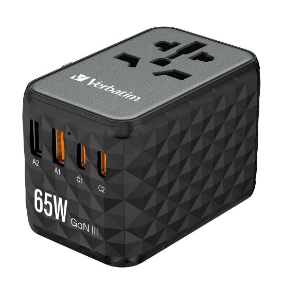 Picture of VERBATIM WALL TRAVEL ADAPTER 65W