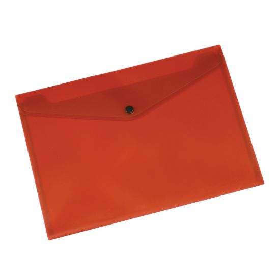 Picture of A4 BUTTON FOLDER RED