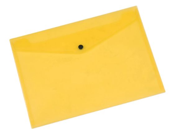 Picture of A4 BUTTON FOLDER YELLOW