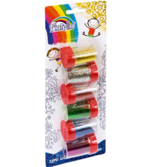 Picture of GLITTER POWDER X12 COLOURS