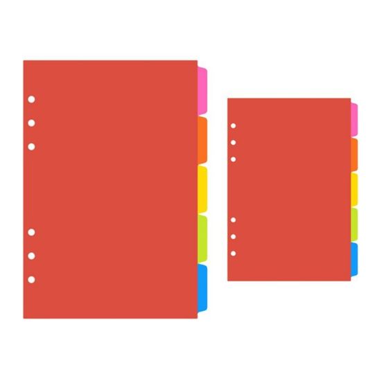 Picture of DIVIDERS BOARD X5 COLOURED A5
